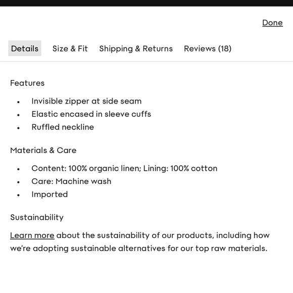 SALE 🩷 💫 Wilfred 100% Linen Blouse | linen top | linen - Picture 6 of 6